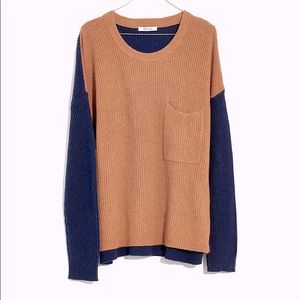 Madewell “Thompson Pocket Pullover” in ColorBlock